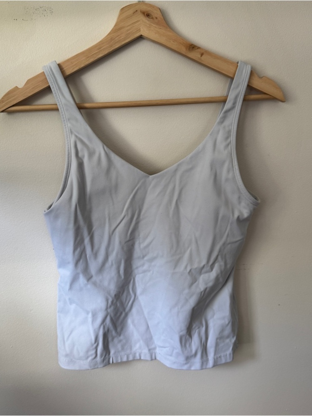 White Built in bra Tank Top